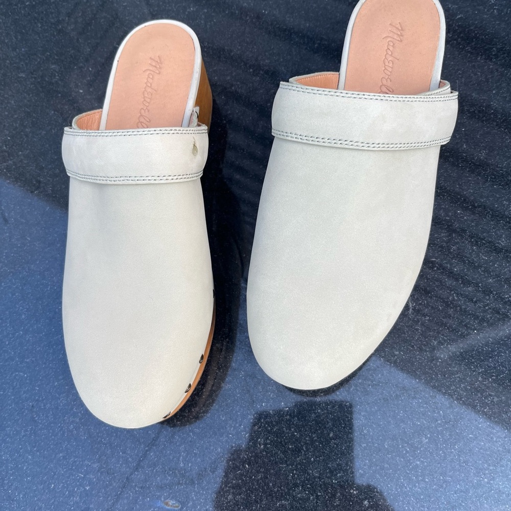 Madewell Cream Mules